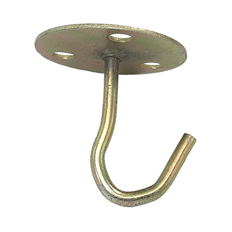QLXHBOT Ganci da soffitto grandi, 5,1 cm, resistenti, con hardware per appendere piante, installazione a soffitto, cavità, fissaggio a parete (2 set