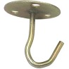 4x GANCIO DA SOFFITTO DORATI PORTAVASO SUPPORTI GANCI PARETE MURO L...