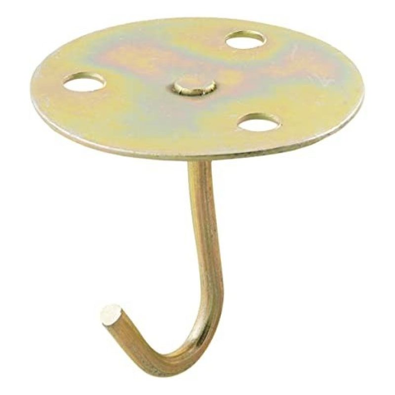 4x GANCIO DA SOFFITTO DORATI PORTAVASO SUPPORTI GANCI PARETE MURO L...