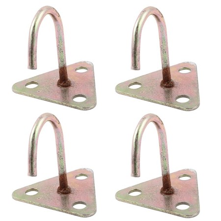 4x Ganci da Soffitto Dorati per Portavasi Supporti a Parete porta vaso per Muro Lanterne e Fiori