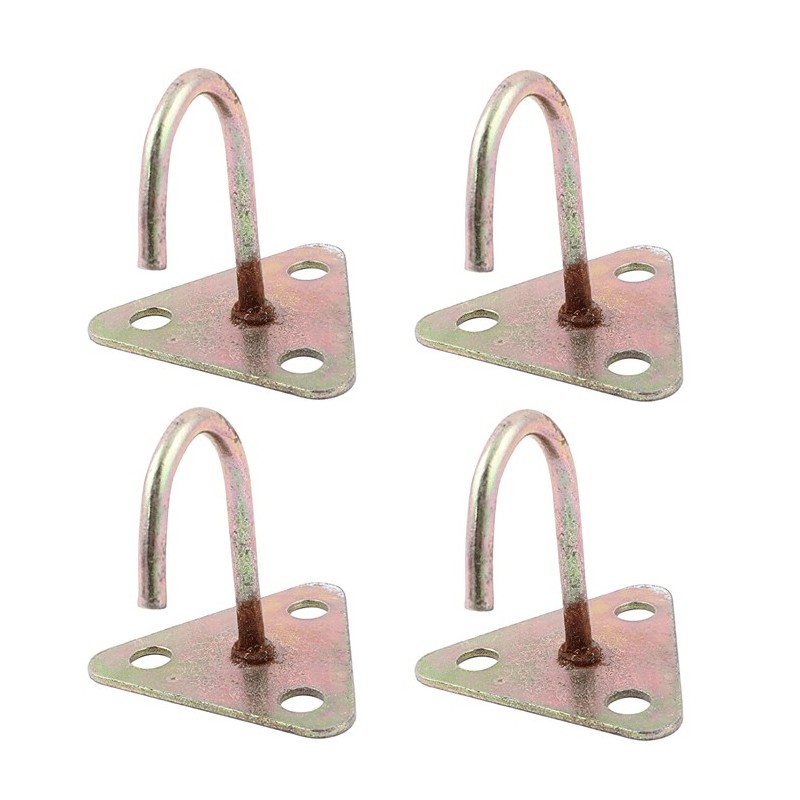4x Ganci da Soffitto Dorati per Portavasi Supporti a Parete porta vaso per Muro Lanterne e Fiori