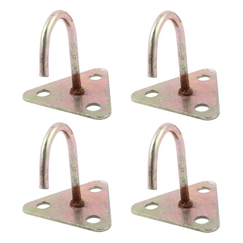 4x Ganci da Soffitto Dorati per Portavasi Supporti a Parete porta v...