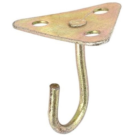 4x Ganci da Soffitto Dorati per Portavasi Supporti a Parete porta vaso per Muro Lanterne e Fiori