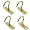 4x GANCIO DA SOFFITTO DORATI PORTAVASO SUPPORTI GANCI PARETE MURO LANTERNE FIORI