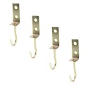 4x GANCIO DA SOFFITTO DORATI PORTAVASO SUPPORTI GANCI PARETE MURO LANTERNE FIORI