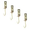 4x GANCIO DA SOFFITTO DORATI PORTAVASO SUPPORTI GANCI PARETE MURO L...