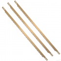3xLAMA DI RICAMBIO SEGACCIO AD ARCO 53/30 CM SEGONCINO TAGLIO LEGNO SEGA