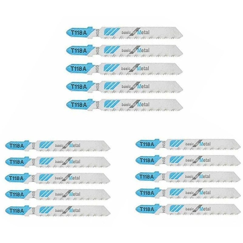 15x Lame per seghetto alternativo T118A lame HSS per alluminio 77mm...