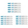 15x Lame per seghetto alternativo T118A lame HSS per alluminio 77mm...