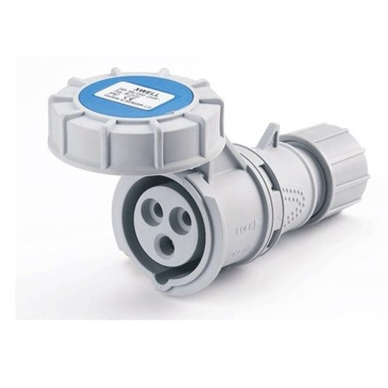 Hongu Presa mobile dritta industriale elettrica 16A 230V IP67 2P+T ...
