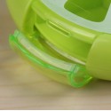Contenitore porta pillole settimanale girevole tascabile verde pasticche