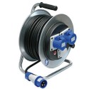 Avvolgicavo 30mt industriale 3 prese 2P+T CEE SCHUKO IP44  Prolunga spine 16A