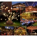 CATENA LUMINOSA 10 METRI ESTERNO E27 LUCI LAMPADA GAZEBO 10 PORTALAMPADA