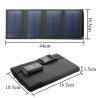 Hongu 80W Pannello solare pieghevole Telefono Caricabatterie campeg...