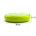 Contenitore porta pillole settimanale girevole tascabile verde pasticche
