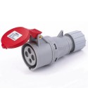 SPINA PRESA ADATTATORE MOLTIPLICATORE INDUSTRIALE VOLANTE 16A 380V IP44 3P+T