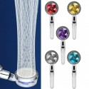 Soffione doccia turbo elica colorata alta pressione rotazione risparmio idrico