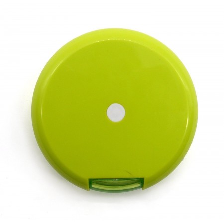 Contenitore porta pillole settimanale girevole tascabile verde pasticche