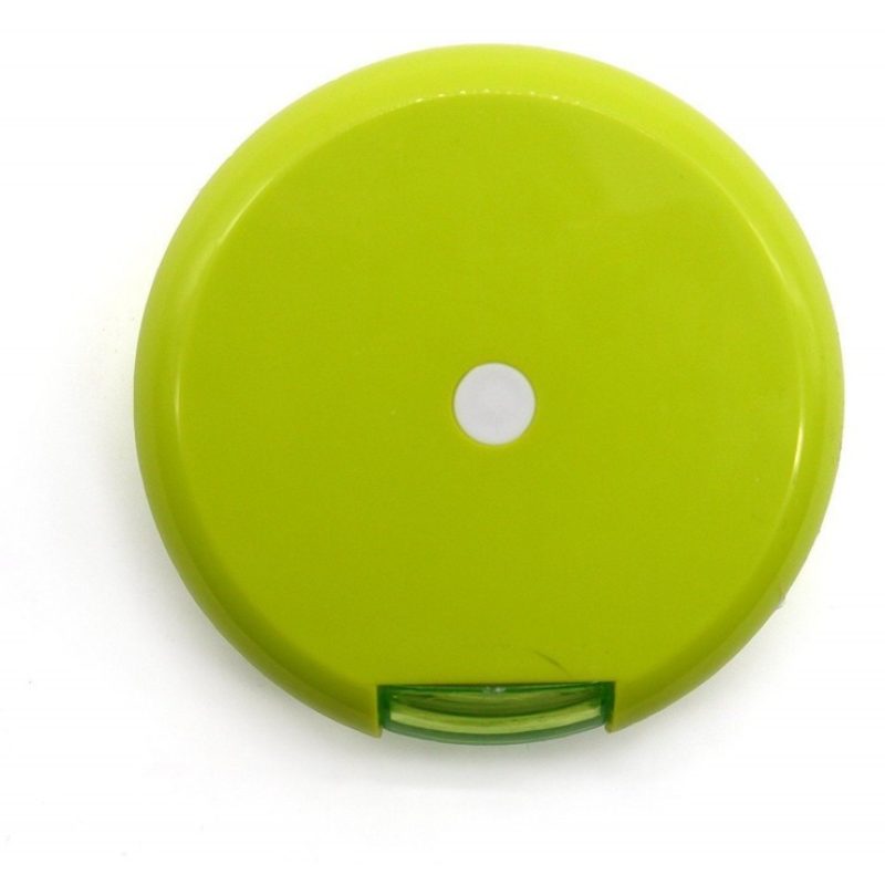 Contenitore porta pillole settimanale girevole tascabile verde pasticche