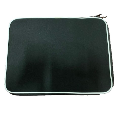 Custodia morbida nera bordatura rigida PC Portatile Laptop neoprene 14" pollici
