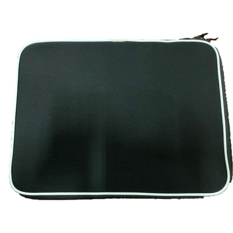 Hongu Custodia morbida nera bordatura rigida PC Portatile Laptop ne...
