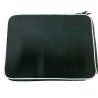 Hongu Custodia morbida nera bordatura rigida PC Portatile Laptop ne...