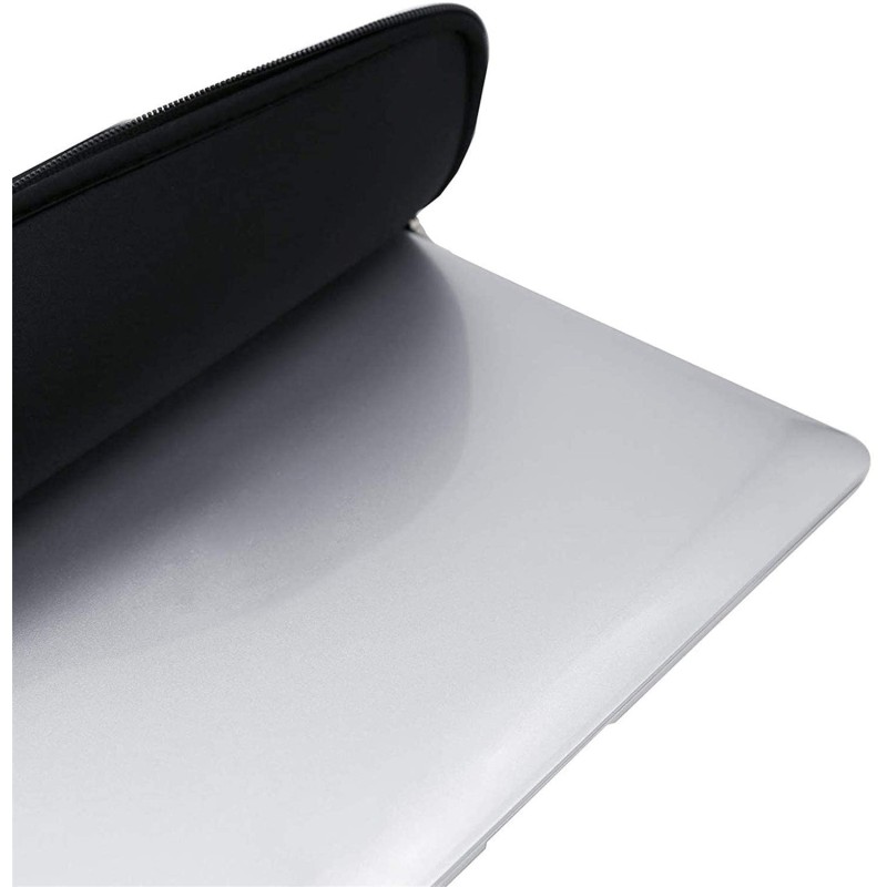 Hongu Custodia morbida nera bordatura rigida PC Portatile Laptop ne...