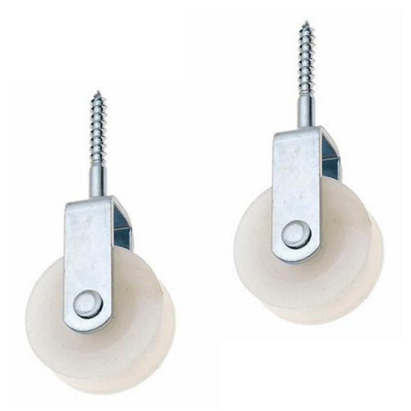 Hongu 2x Carrucola con vite puleggia ruota plastica mobili tellure ...