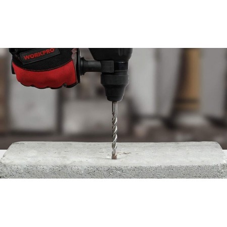 Set 8 punte da trapano in acciaio Forature per muro cemento mattoni  da 3 a 10mm