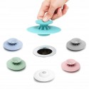 2x TAPPO DI SCARICO FILTRO PER CAPELLI RIFIUTI DOCCIA VASCA LAVANDINO SILICONE
