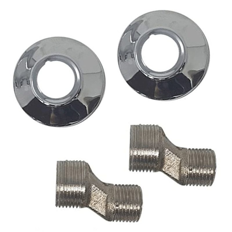 Hongu Coppia gambo Eccentrico a S 1/2 x 3/4 con Rosetta Raccordo pe...