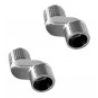 Hongu Coppia gambo Eccentrico a S 1/2 x 3/4 con Rosetta Raccordo pe...
