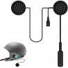 Hongu CUFFIA AURICOLARE HELMET BLUETOOTH HEADSET PER CASCO MOTO INT...