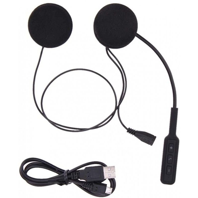 Hongu CUFFIA AURICOLARE HELMET BLUETOOTH HEADSET PER CASCO MOTO INT...