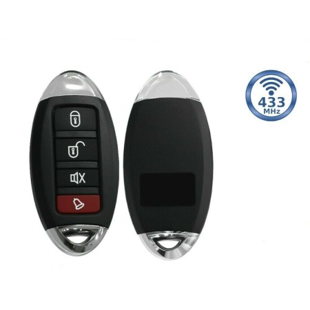Telecomando per Garage Portachiavi Cancello 433Mhz Wireless Duplicatore 4 Canale