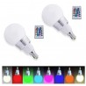 Hongu 2x Lampadina Led Rgb 3w Luce Led Multicolor Telecomando Wirel...
