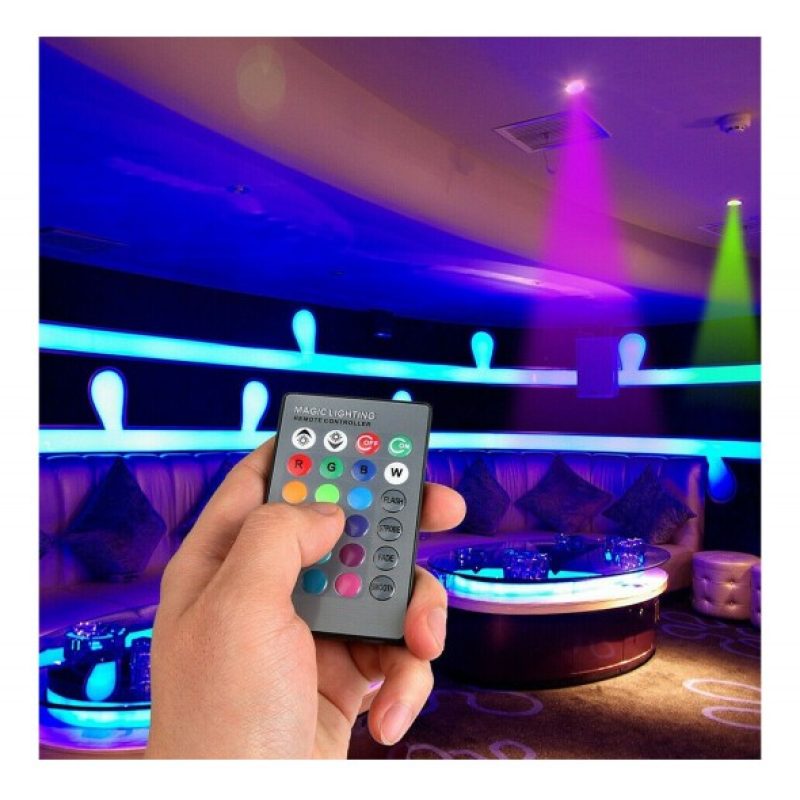 Hongu 2x Lampadina Led Rgb 3w Luce Led Multicolor Telecomando Wirel...