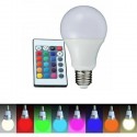 Lampadina Led Rgb 5w Luce Led Multicolor Telecomando Wireless Attacco E27