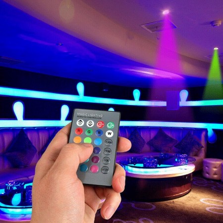 Lampadina Led Rgb 5w Luce Led Multicolor Telecomando Wireless Attacco E27