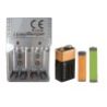 Driwei CARICA BATTERIE RICARICABILI CARICATORE 220 VOLT PER PILE AA...