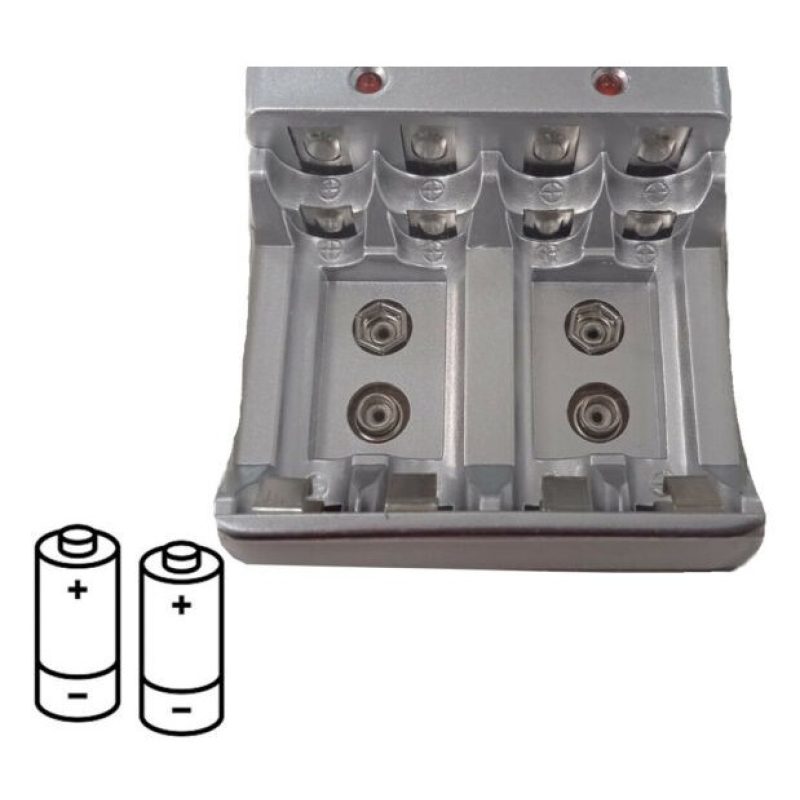 Driwei CARICA BATTERIE RICARICABILI CARICATORE 220 VOLT PER PILE AA...