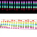 ADESIVO LUNOTTO VETRO EQUALIZZATORE RITMO DI MUSICA SUONO LUCI LED AUTO TUNING
