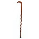 Bastone da passeggio per anziani disabili piedino in gomma stampella legno 90cm
