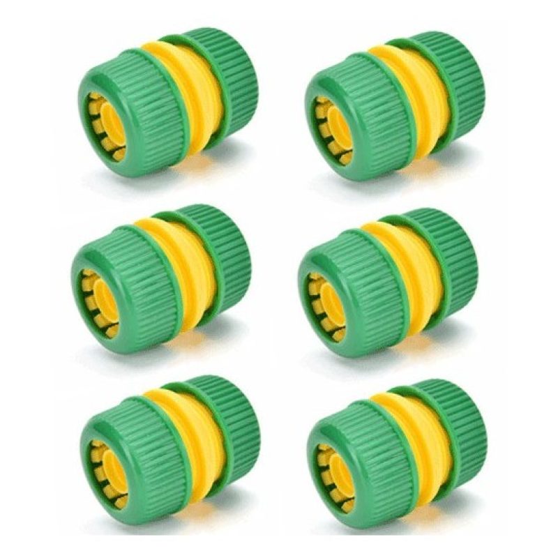 Hongu 6x RACCORDO RIPARATORE UNIVERSALE TUBO GOMMA ACQUA PLASTICA G...