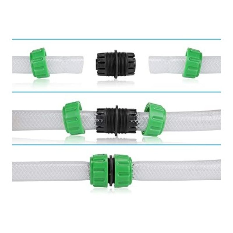 Hongu 6x RACCORDO RIPARATORE UNIVERSALE TUBO GOMMA ACQUA PLASTICA G...