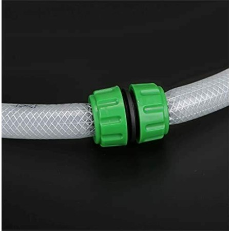 6x RACCORDO RIPARATORE UNIVERSALE TUBO GOMMA ACQUA PLASTICA GIUNTO GIARDINO