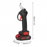 Hongu Forbici potatura cesoie a batteria 48 cordless taglio 30mm po...