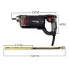 Hongu Vibratore per calcestruzzo cemento Ø35MM Robusto Portatile El...