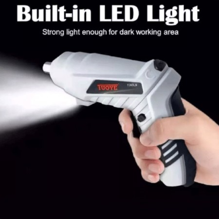 Avvitatore a Batteria Litio 3.6v Snodabile Led Cordless Valigetta 45  Accessori