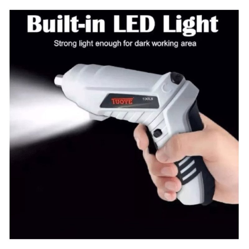 Avvitatore a Batteria Litio 3.6v Snodabile Led Cordless Valigetta 4...